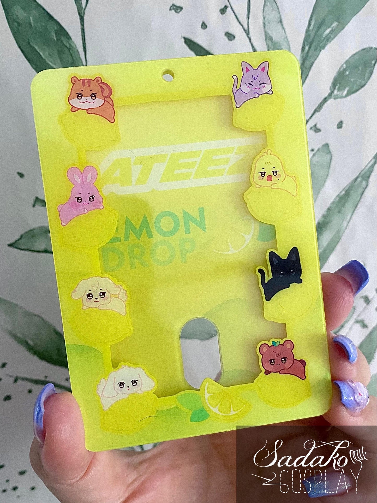 ATEEZ Lemon Drop OT8 Acrylic Photocard Holder