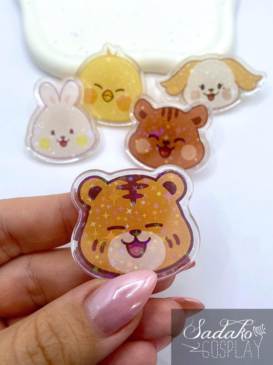 ONEUS Acrylic Pin, glitzernder Anstecker für TOMOON und K-Pop Fans