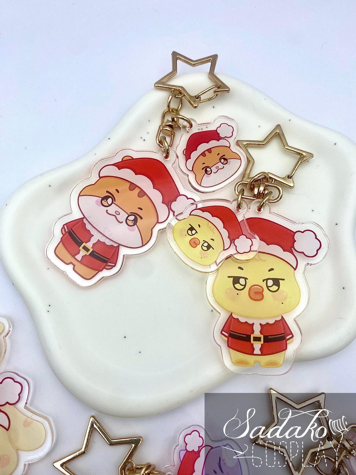 Weihnachten Aniteez Acryl Keychain, Ateez Schlüssel Anhänger für Atiny