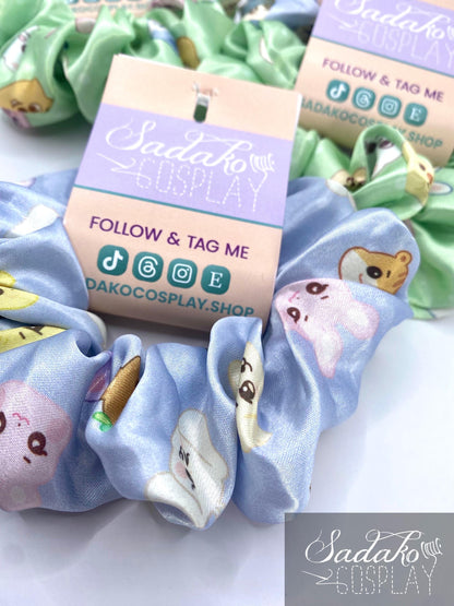 Aniteez Satin Scrunchie – ATEEZ inspiriertes Haargummi K-Pop Fan Accessoire