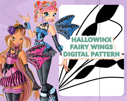 DIGITAL PATTERN - Hallowinx Flügel (Winx Club) - Cosplay, Kostüm, A4 & US Letter