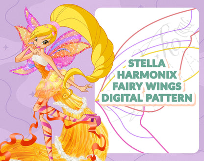 DIGITAL PATTERN - Stella Harmonix Flügel (Winx Club) - Cosplay, Kostüm, A4 & US Letter