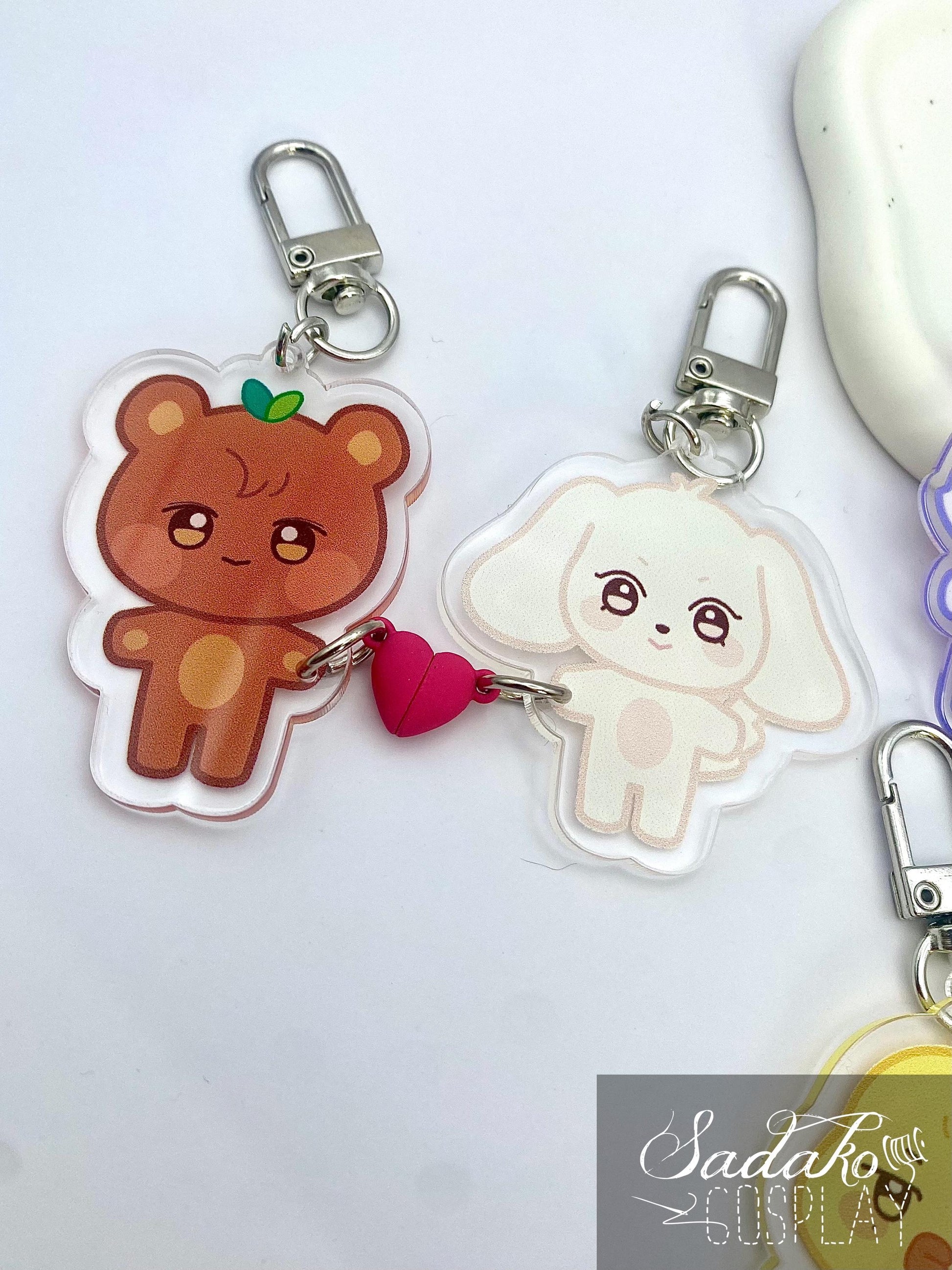 Aniteez Magnet Keychain, Magnet Paar Anhänger