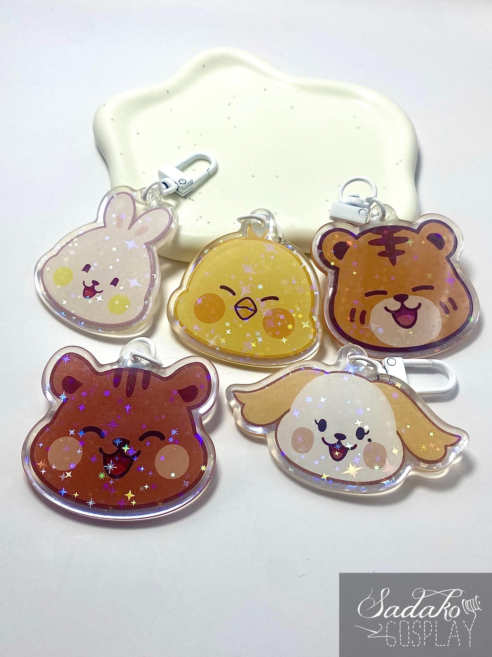 ONEUS Acrylic Keychain, glitzernder Anhänger für TOMOON und K-Pop Fans