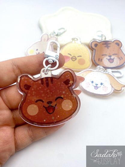 ONEUS Acrylic Keychain, glitzernder Anhänger für TOMOON und K-Pop Fans