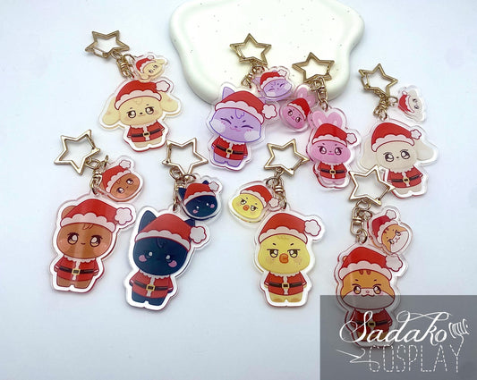 Weihnachten Aniteez Acryl Keychain, Ateez Schlüssel Anhänger für Atiny