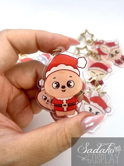 Weihnachten SKZOO Acryl Keychain, Stray Kids Schlüssel Anhänger für Stay