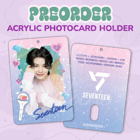 PREORDER SEVENTEEN & Carat Photocard Holder, K-Pop Fotokarten Halter Acryl