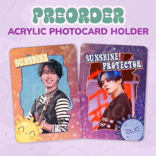 PREORDER Sunshine & Protector Acrylic Photocard Holder, K-Pop Fotokarten Halter Acryl