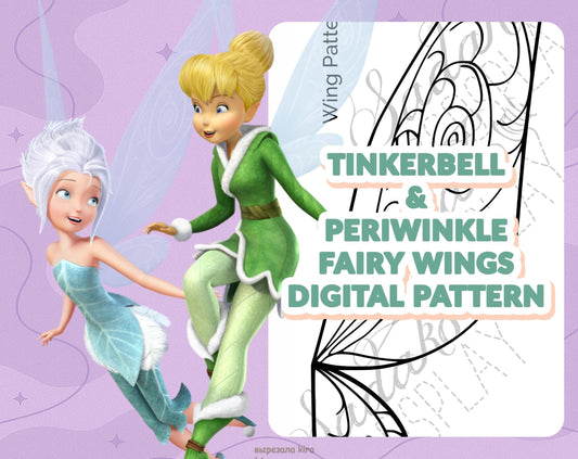 DIGITAL PATTERN - Tinker Peri Schwestern Feen Flügel - Cosplay, Kostüm A4 & US Letter