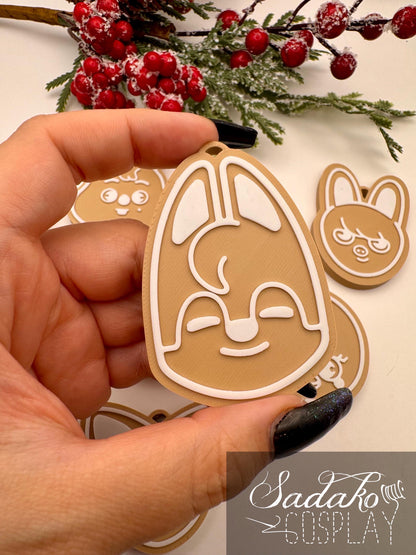 SKZOO Christmas Ornament – Stray Kids Gingerbread Deko Anhänger, K-Pop Weihnachtsbaum Schmuck, 3D gedruckt, SKZOO Tiere, Geschenk für K-Pop