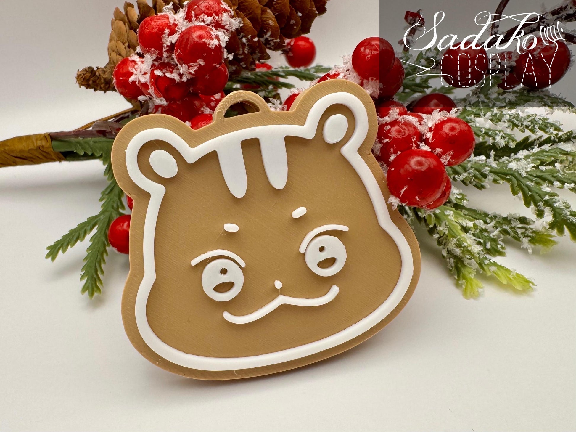 ATEEZ Aniteez Christmas Ornament – Gingerbread K-Pop Anhänger, ATEEZ Lebkuchen Deko, 3D gedruckter Baumschmuck, K-Pop Geschenk für Atiny
