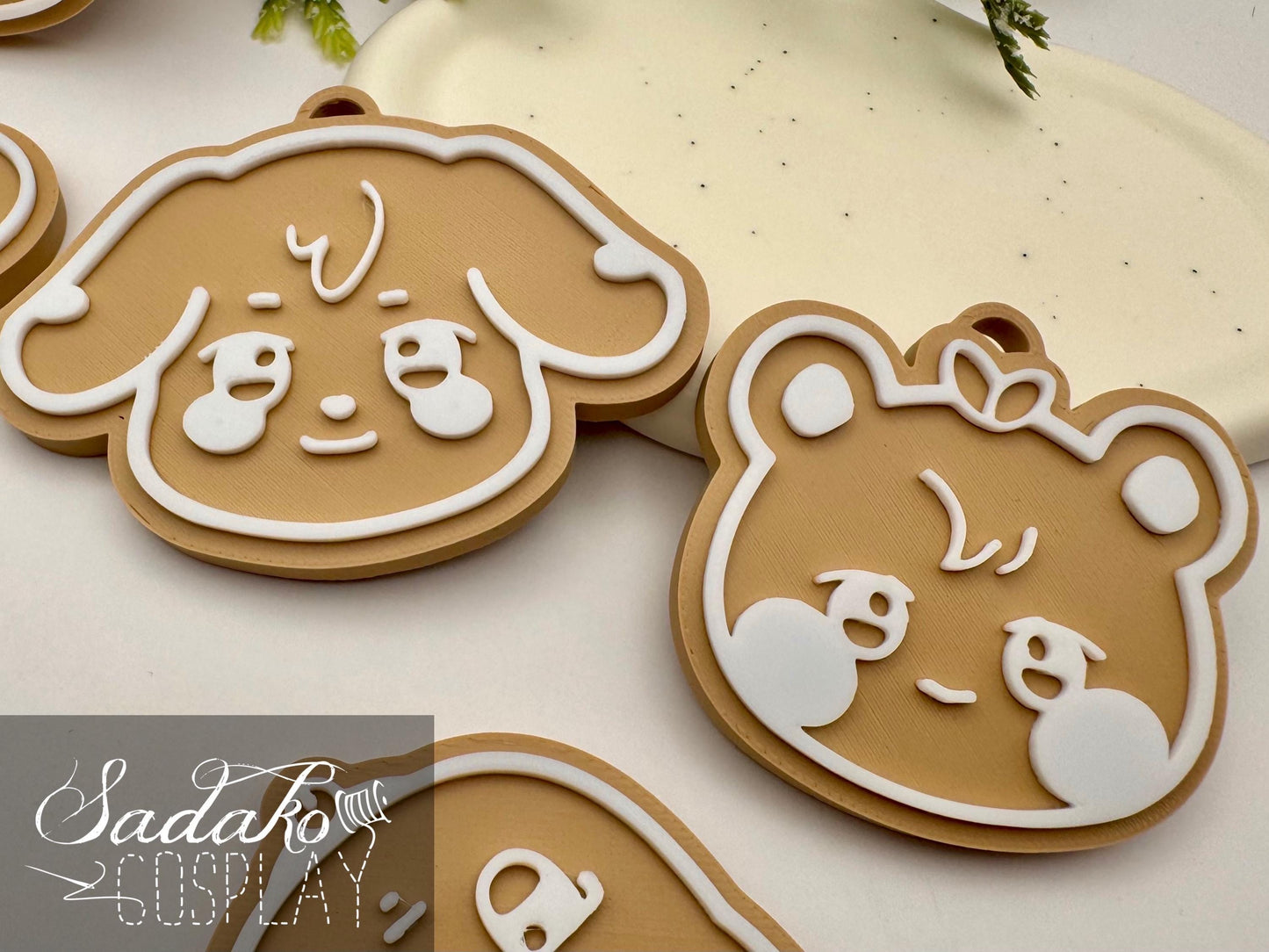 ATEEZ Aniteez Christmas Ornament – Gingerbread K-Pop Anhänger, ATEEZ Lebkuchen Deko, 3D gedruckter Baumschmuck, K-Pop Geschenk für Atiny
