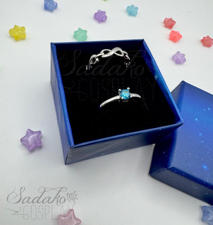 PREORDER Atiny Ring Set „Eternal Star Atiny“, 925 Sterling Silber Set aus 2 Ringen - inspiriert von der K-Pop Band ATEEZ