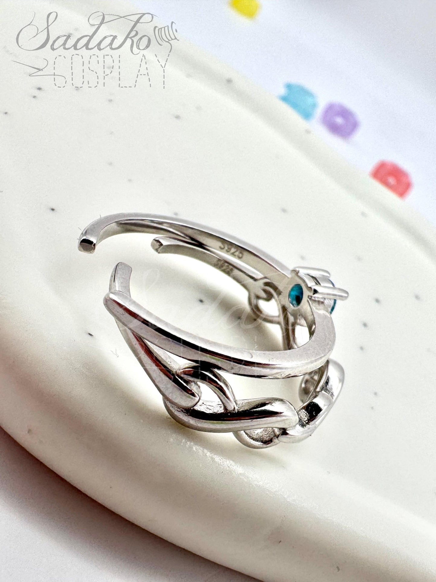 PREORDER Atiny Ring Set „Eternal Star Atiny“, 925 Sterling Silber Set aus 2 Ringen - inspiriert von der K-Pop Band ATEEZ