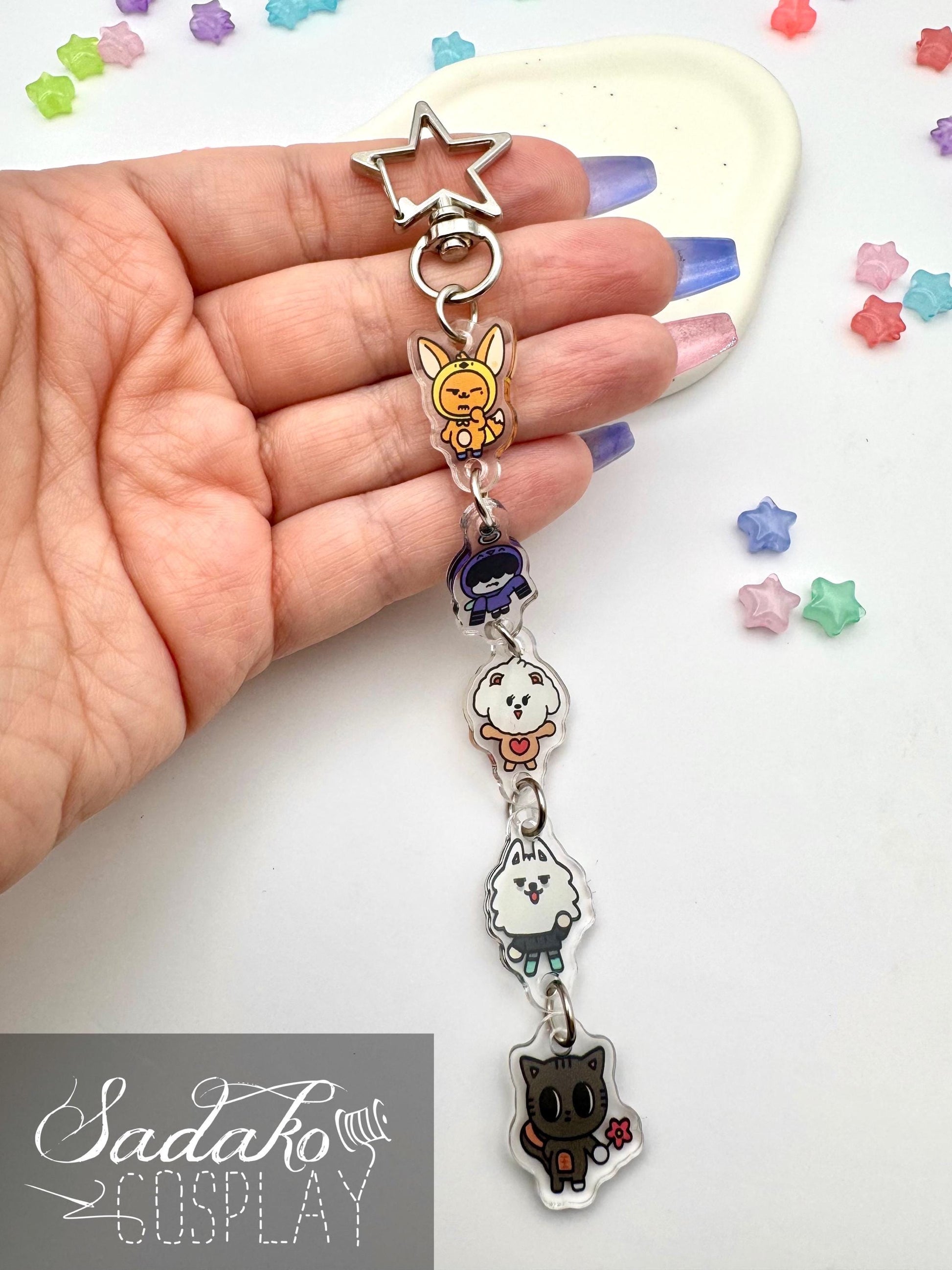 TxT PPULBATU hängender Acryl Keychain, K-Pop MOA Schlüssel Anhänger