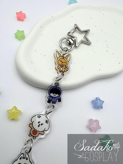 TxT PPULBATU hängender Acryl Keychain, K-Pop MOA Schlüssel Anhänger
