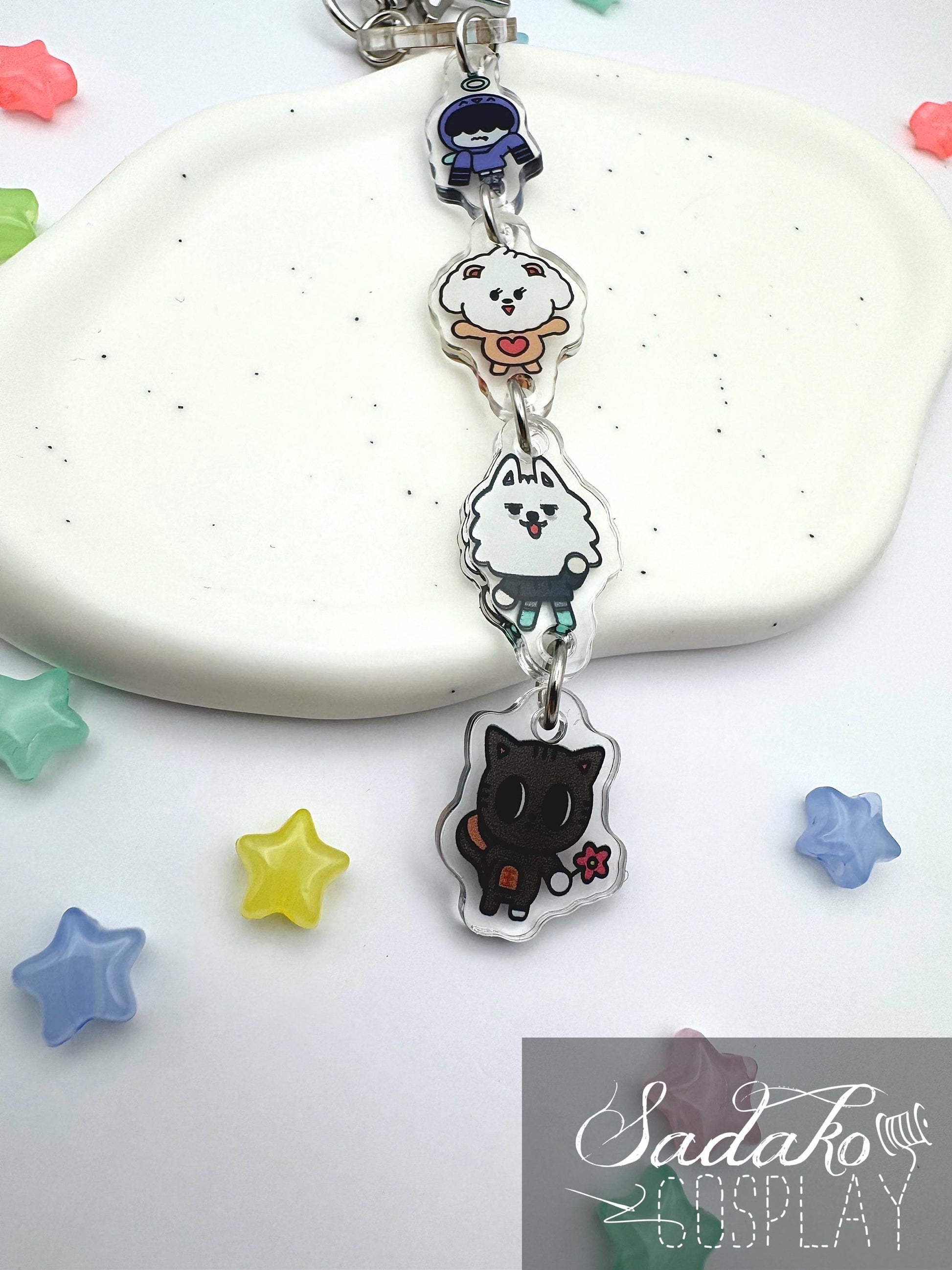 TxT PPULBATU hängender Acryl Keychain, K-Pop MOA Schlüssel Anhänger