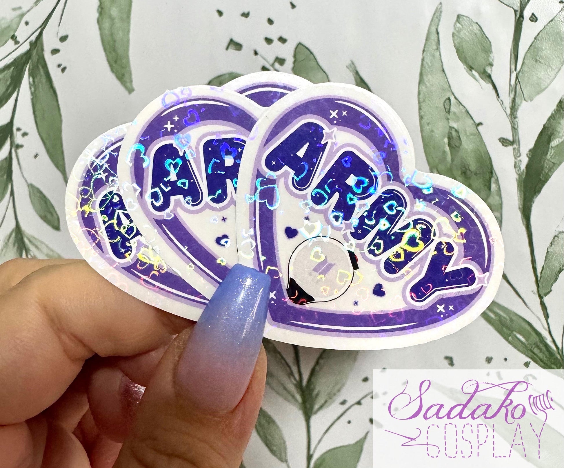 BTS & Army transparenter Sticker - K-Pop Heart Collection, wasserfester Holo-Aufkleber