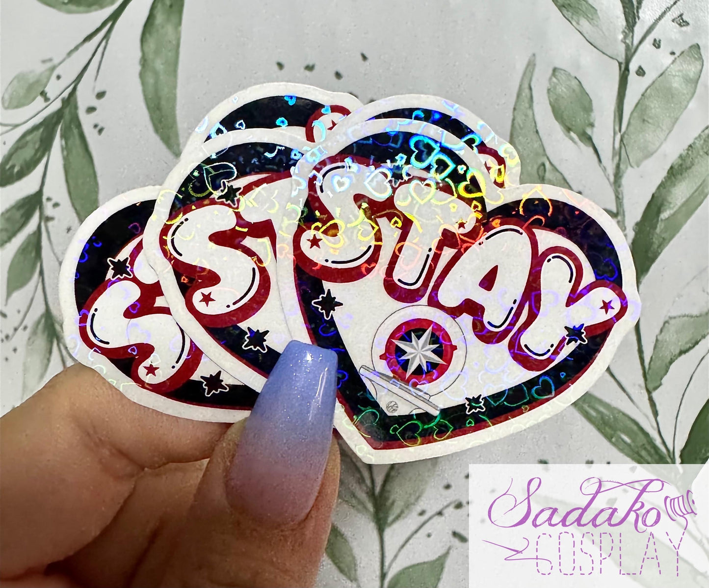 Stray Kids & Stay transparenter Sticker - K-Pop Heart Collection, wasserfester Holo-Aufkleber