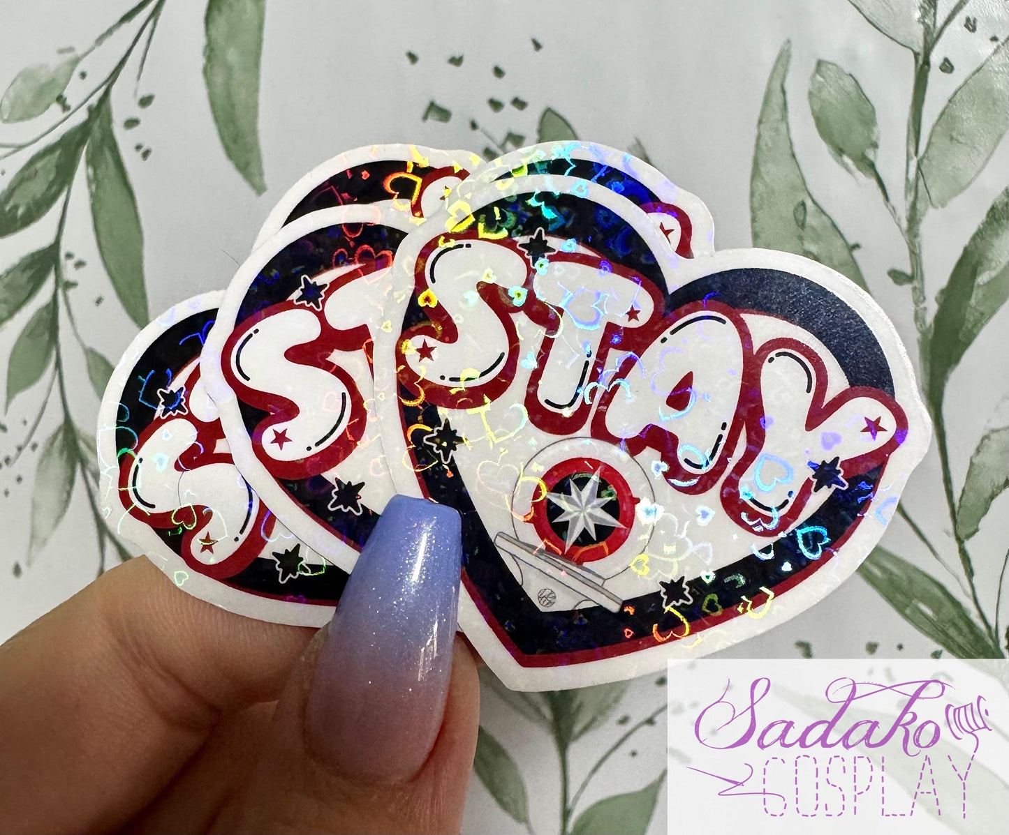 Stray Kids & Stay transparenter Sticker - K-Pop Heart Collection, wasserfester Holo-Aufkleber