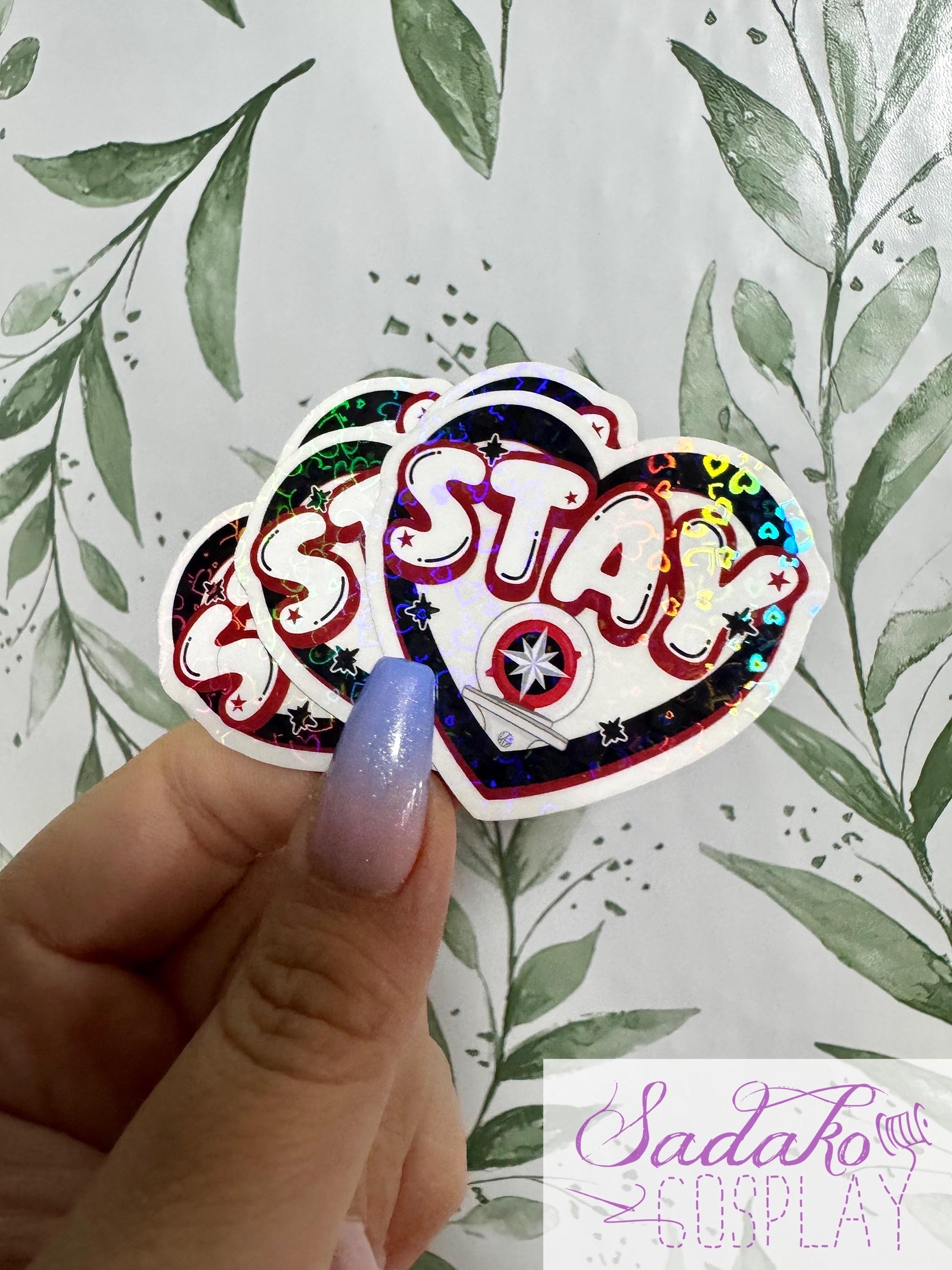 Stray Kids & Stay transparenter Sticker - K-Pop Heart Collection, wasserfester Holo-Aufkleber
