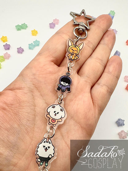 TxT PPULBATU hängender Acryl Keychain, K-Pop MOA Schlüssel Anhänger
