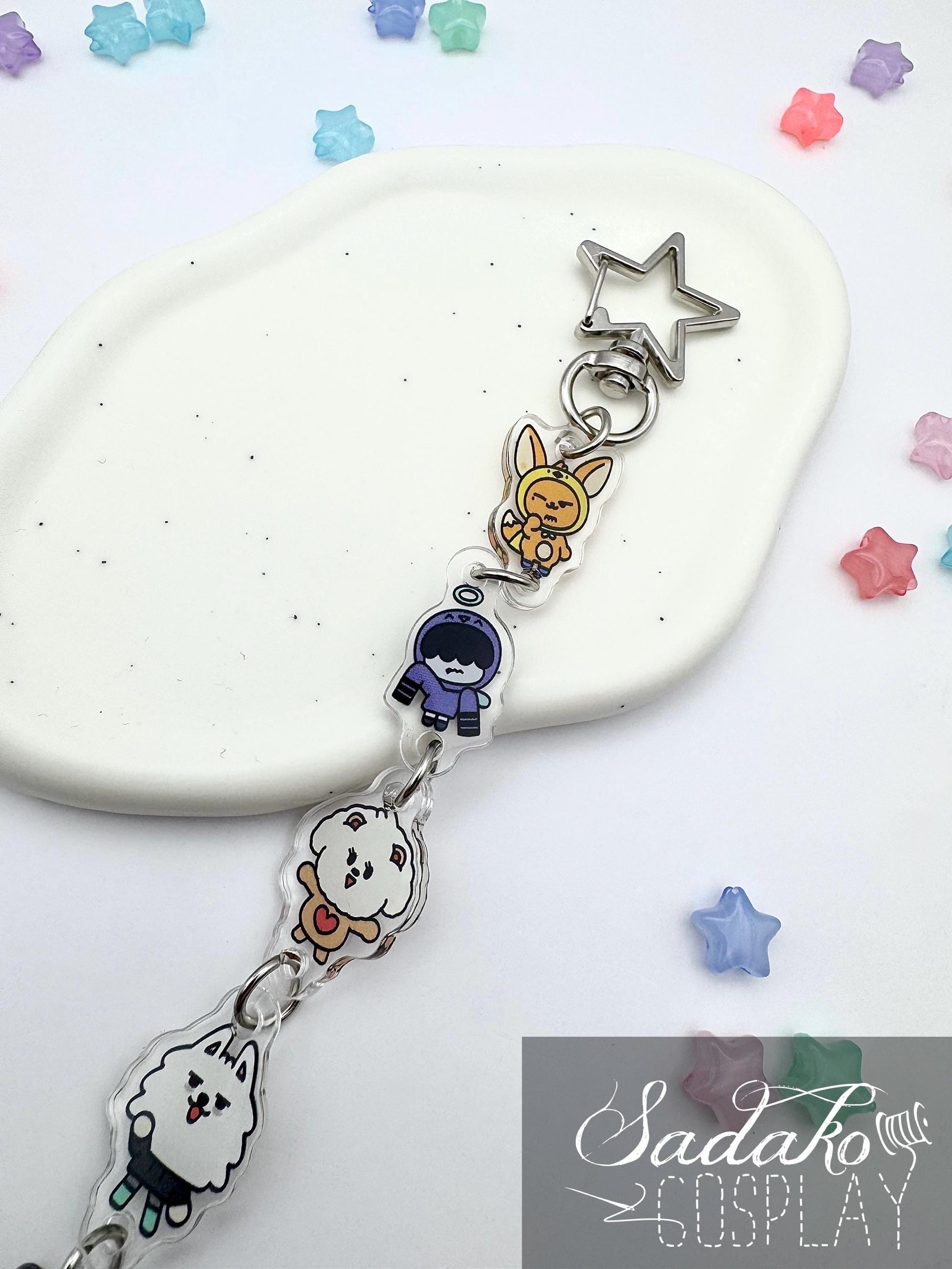 TxT PPULBATU hängender Acryl Keychain, K-Pop MOA Schlüssel Anhänger