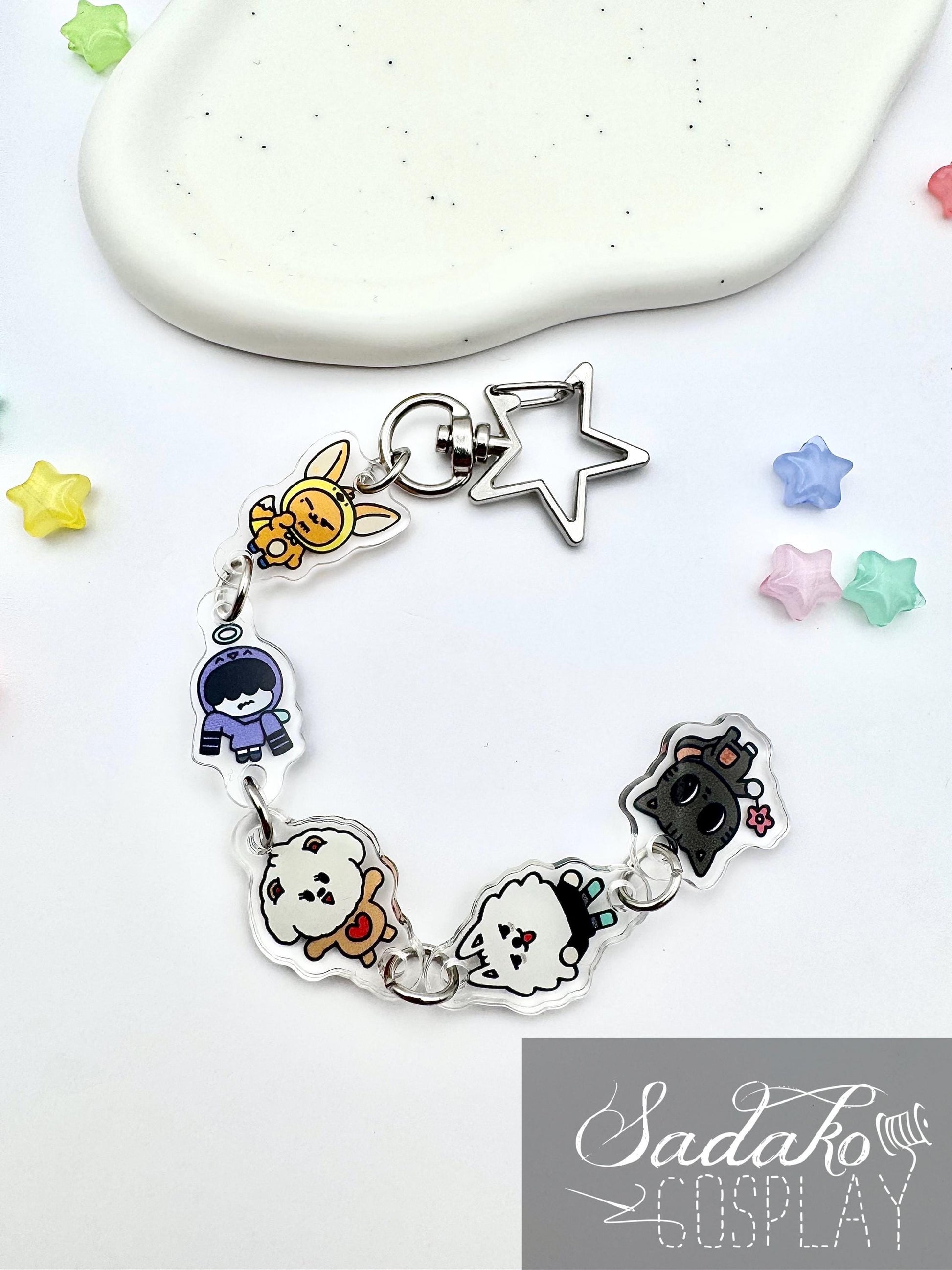 TxT PPULBATU hängender Acryl Keychain, K-Pop MOA Schlüssel Anhänger
