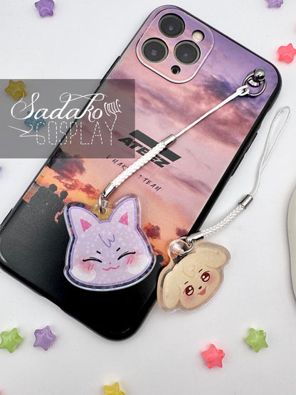 Aniteez glitzernder phone charm keychain, ATEEZ inspired für ATINY