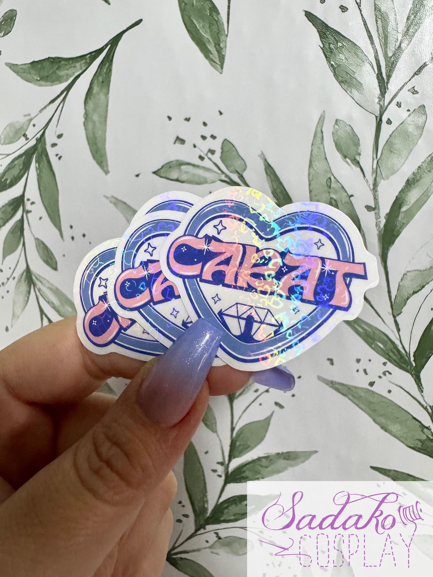 Seventeen & Carat transparenter Sticker - K-Pop Heart Collection, wasserfester Holo-Aufkleber