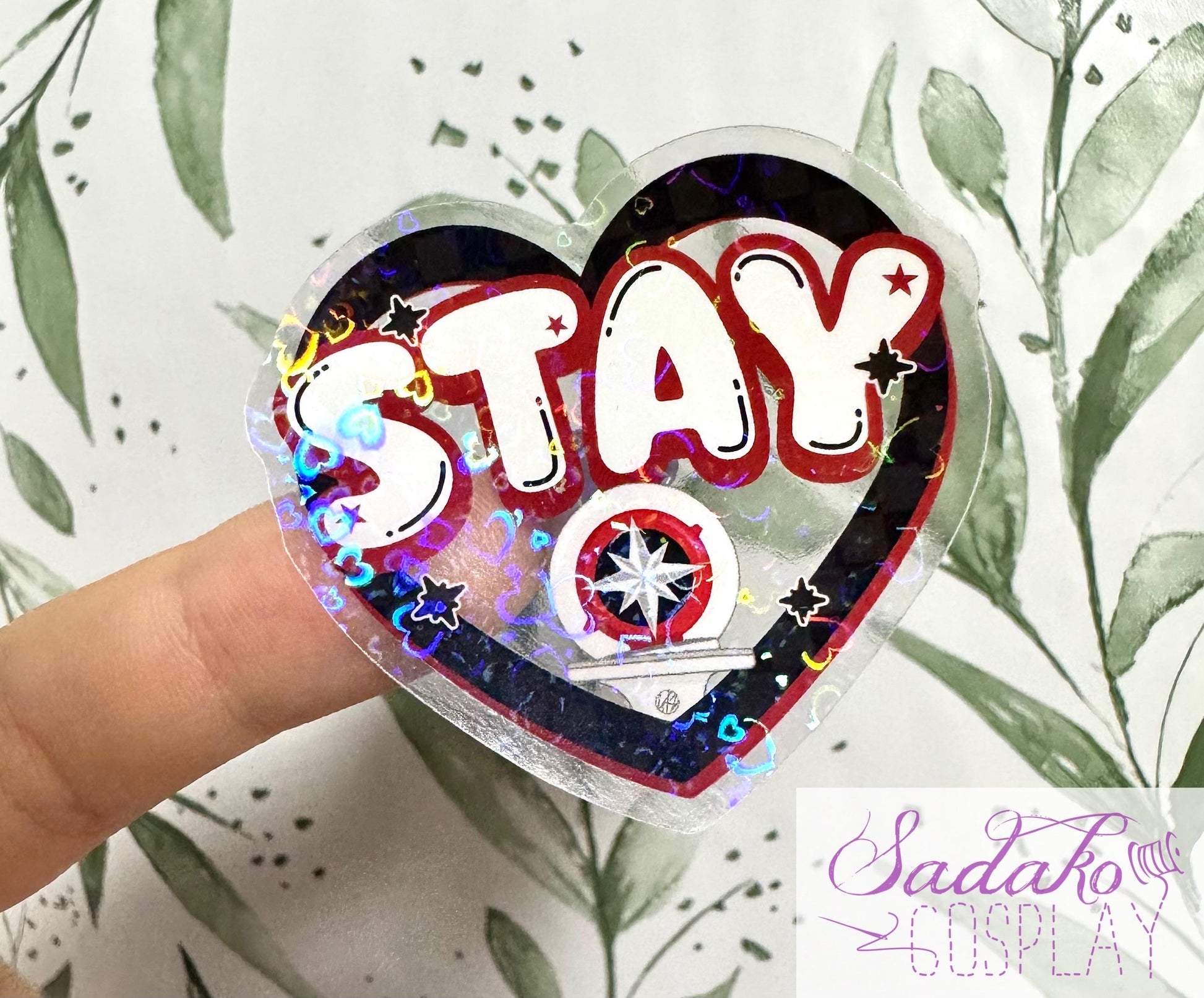 Stray Kids & Stay transparenter Sticker - K-Pop Heart Collection, wasserfester Holo-Aufkleber