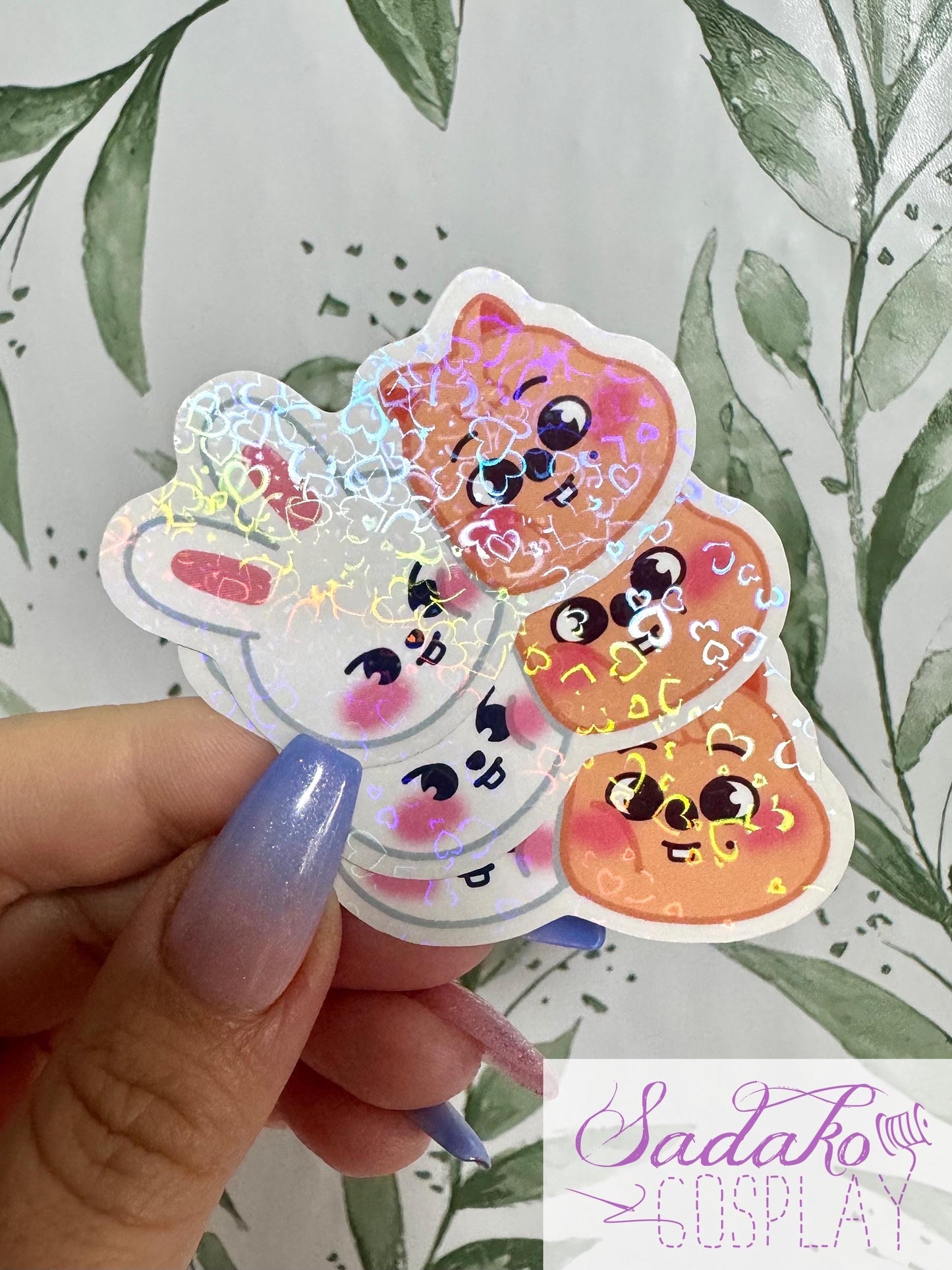 Minsung transparenter Sticker - Stray Kids Han & Lee Know, wasserfester Holo-Aufkleber