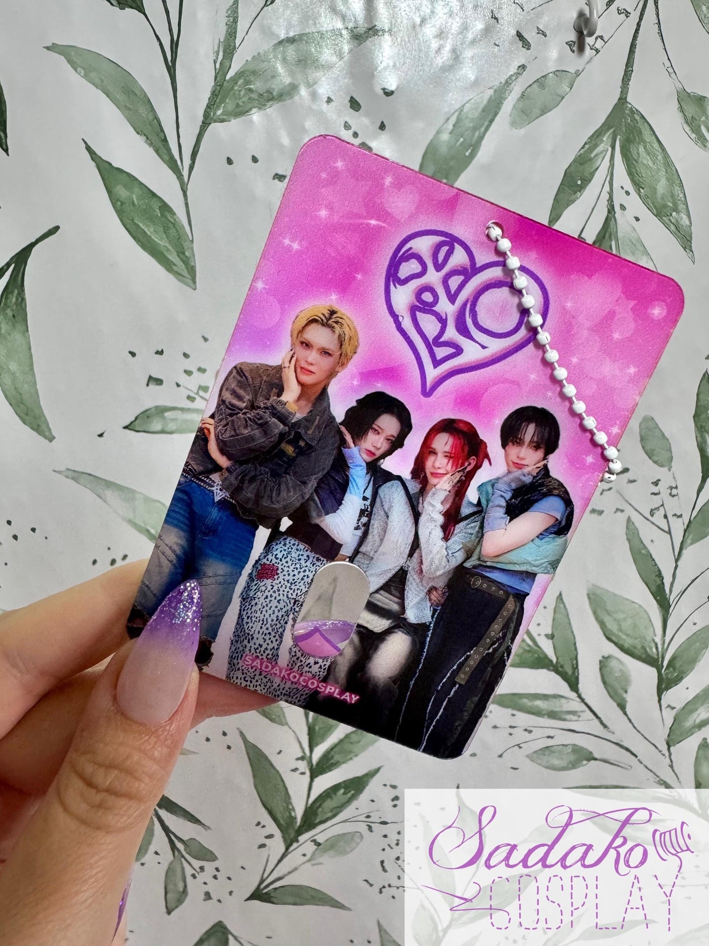 XLOV My LOV pinker Photocard Holder für Evol, K-Pop Fotokarten Halter Acryl
