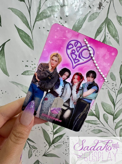 XLOV My LOV pinker Photocard Holder für Evol, K-Pop Fotokarten Halter Acryl