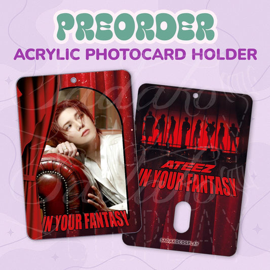 PREORDER ATEEZ In your Fantasy Photocard Holder, Atiny K-Pop Fotokarten Halter Acryl