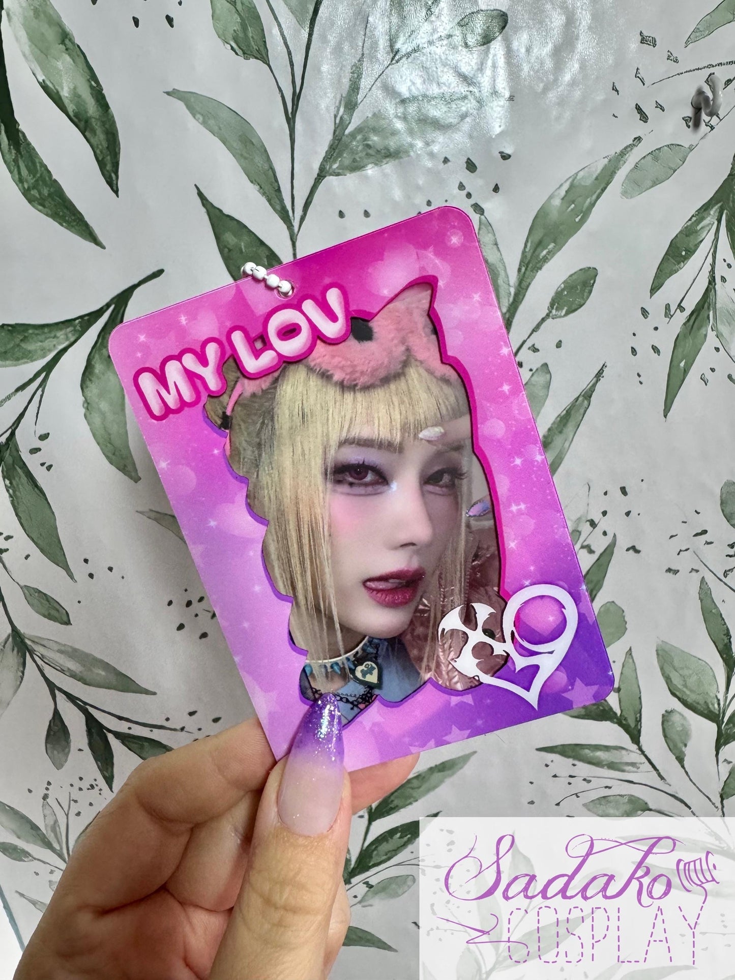 XLOV My LOV pinker Photocard Holder für Evol, K-Pop Fotokarten Halter Acryl