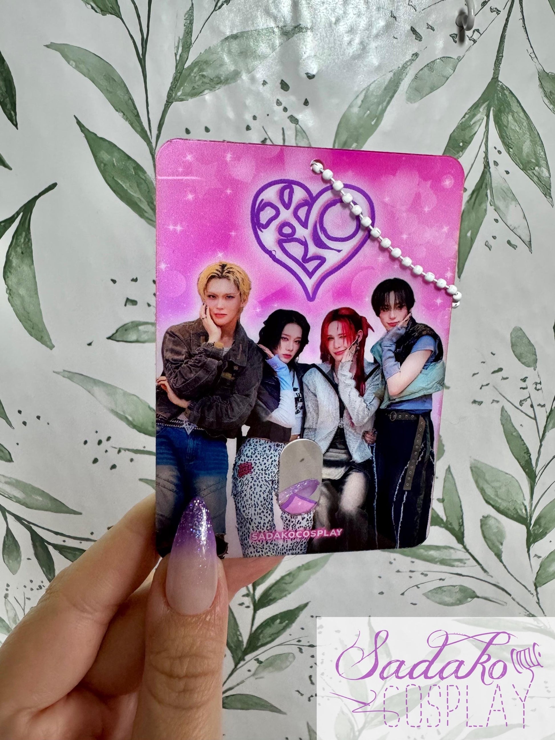 XLOV My LOV pinker Photocard Holder für Evol, K-Pop Fotokarten Halter Acryl