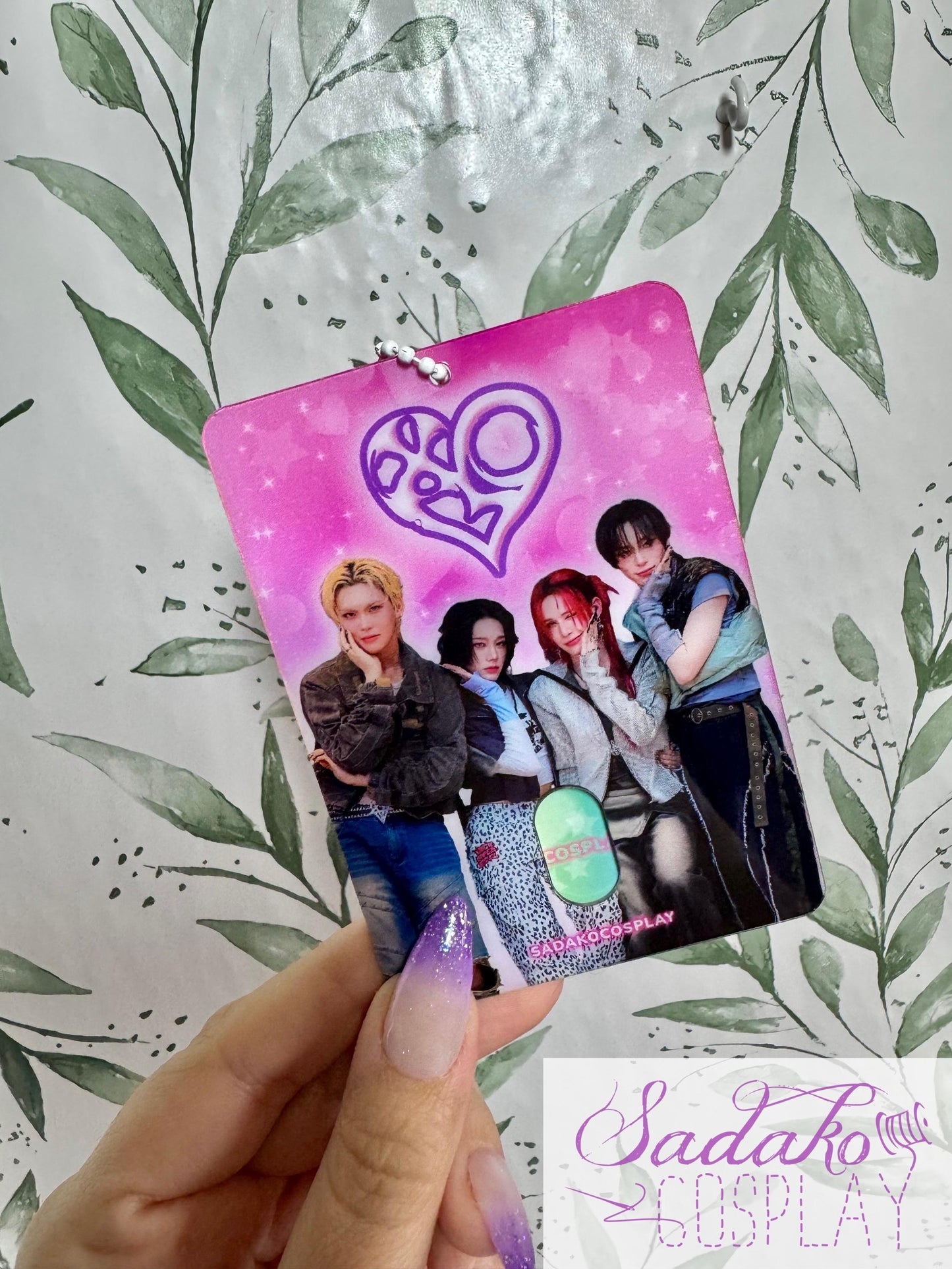XLOV My LOV pinker Photocard Holder für Evol, K-Pop Fotokarten Halter Acryl