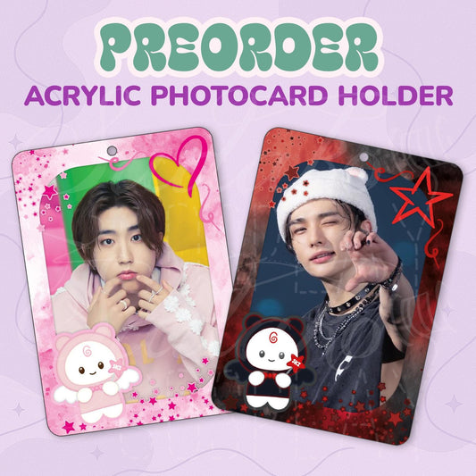 PREORDER Stray Kids STAYlight Photocard Holder, Skz K-Pop Fotokarten Halter Acryl, SKZOO Maskottchen der Fans Stay