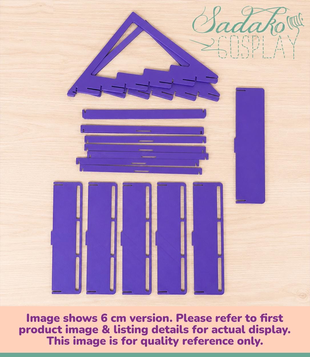 Sticker Display 5-reihig für 7-8cm Sticker - Aufsteller, Ständer für Convention Artist Alley Booth, Marktstand