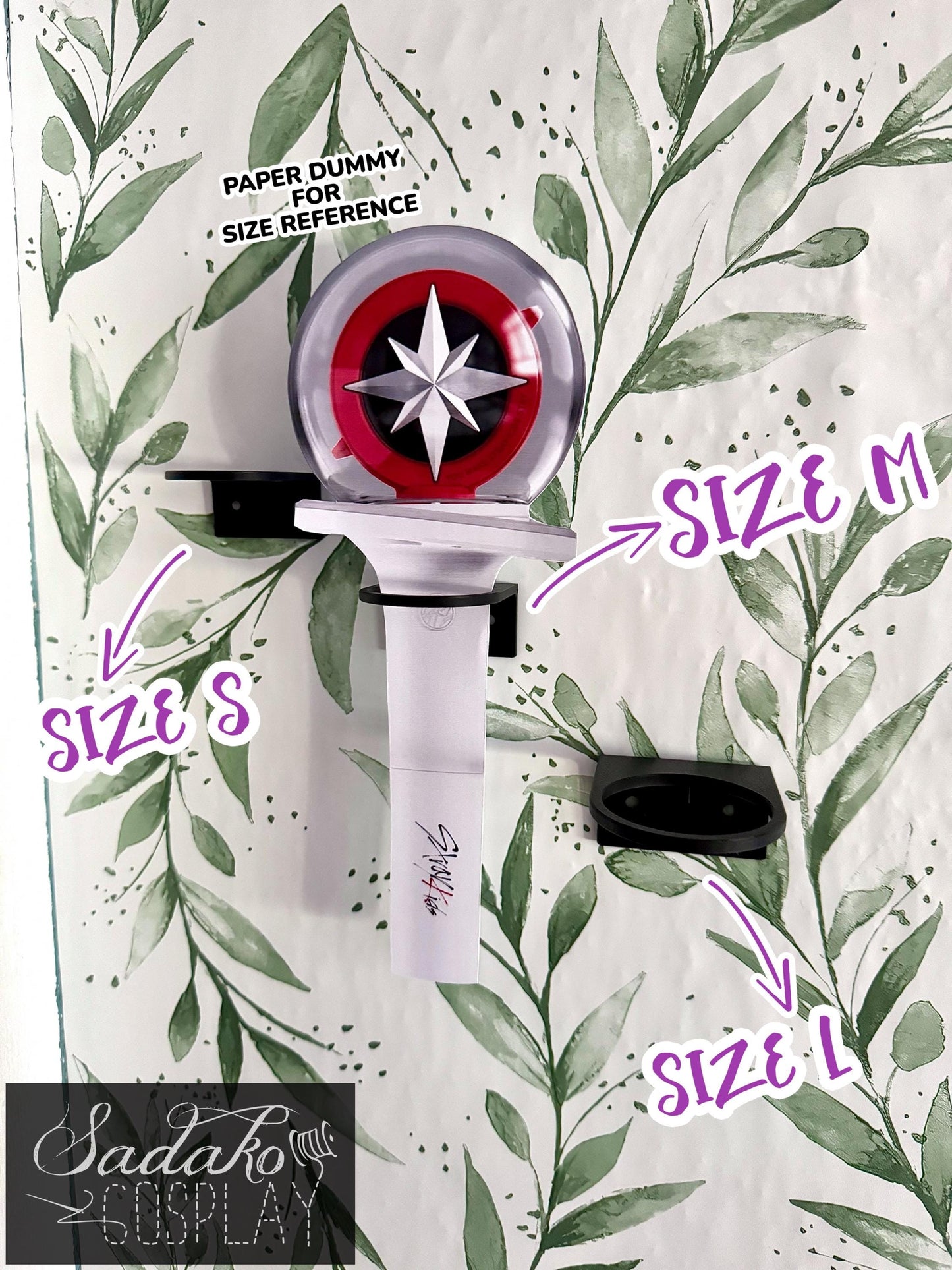 K-Pop Lightstick Wandhalterung - 3D-gedruckter Wand Halter in 3 Größen - zum schrauben oder kleben