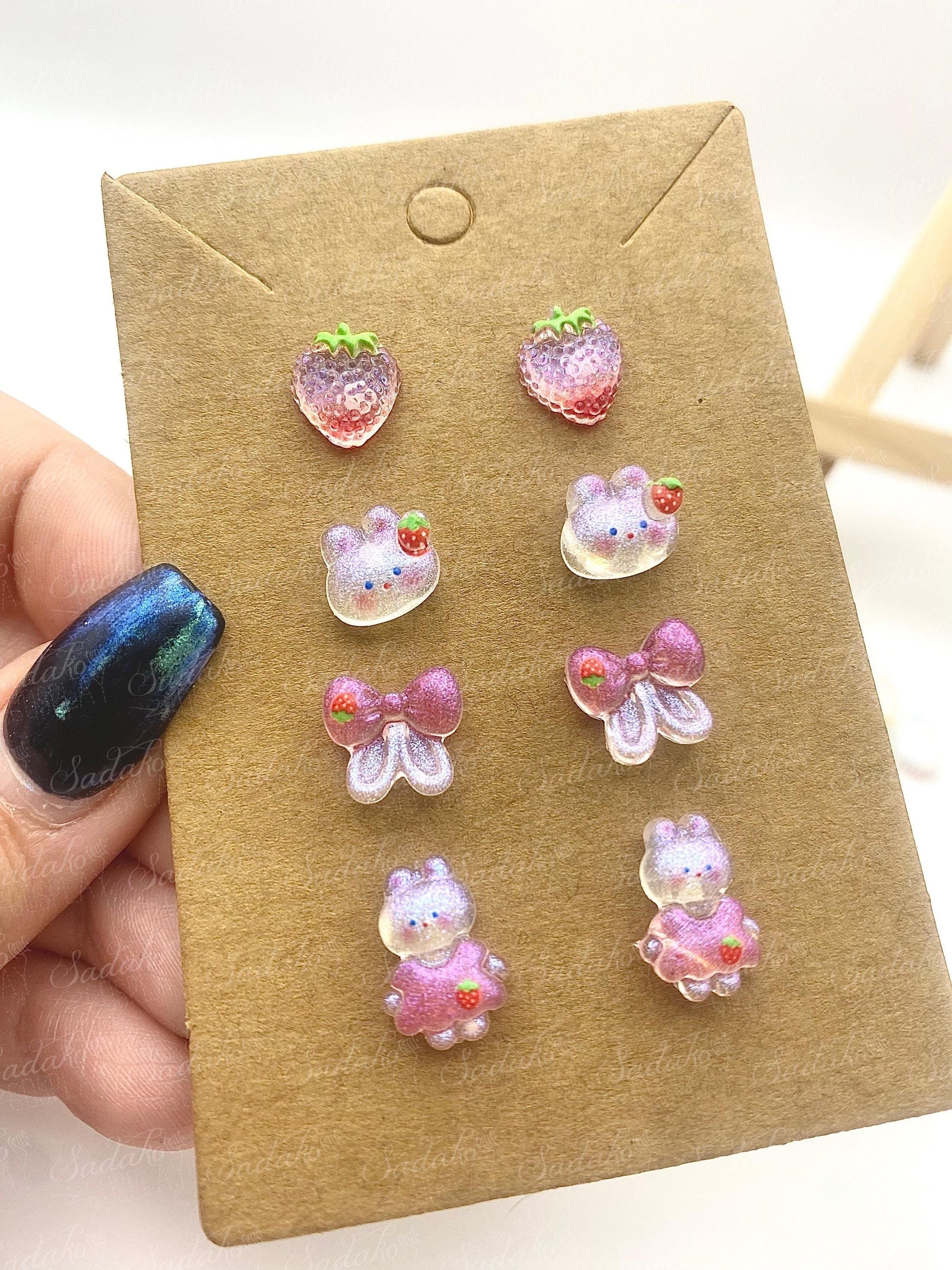 Mix & Match Hasen Mini Ohrstecker