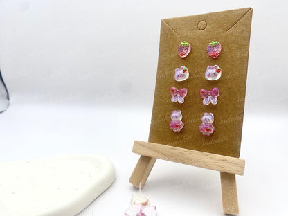 Mix & Match Hasen Mini Ohrstecker