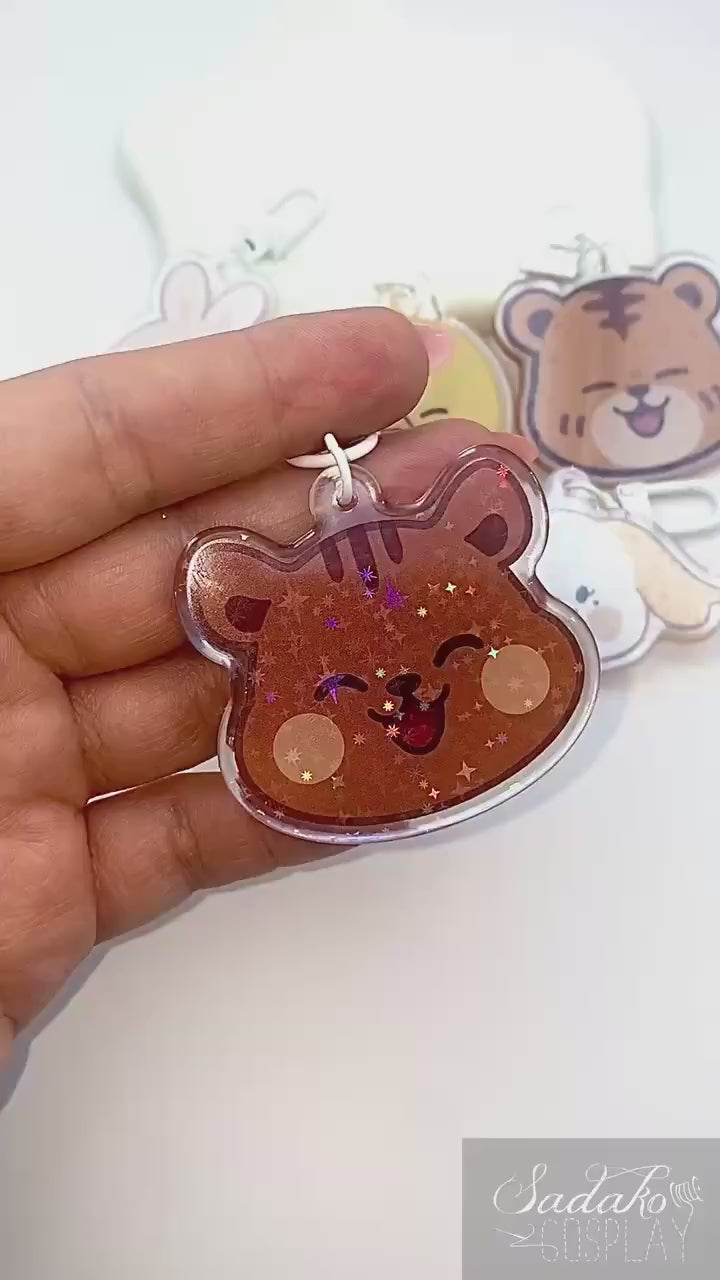 ONEUS Acrylic Keychain, glitzernder Anhänger für TOMOON und K-Pop Fans