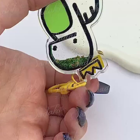 Chandora liquid glitter Keychain Acryl Schlüsselanhänger, key chain Schlüssel Anhänger, stray kids Bangchan skz shaker