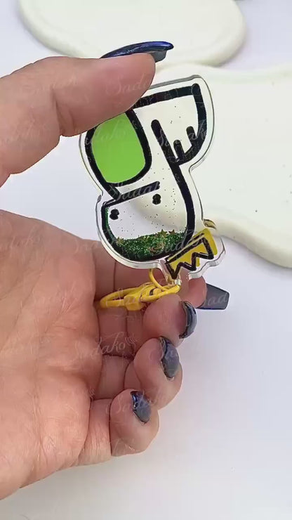 Chandora liquid glitter Keychain Acryl Schlüsselanhänger, key chain Schlüssel Anhänger, stray kids Bangchan skz shaker