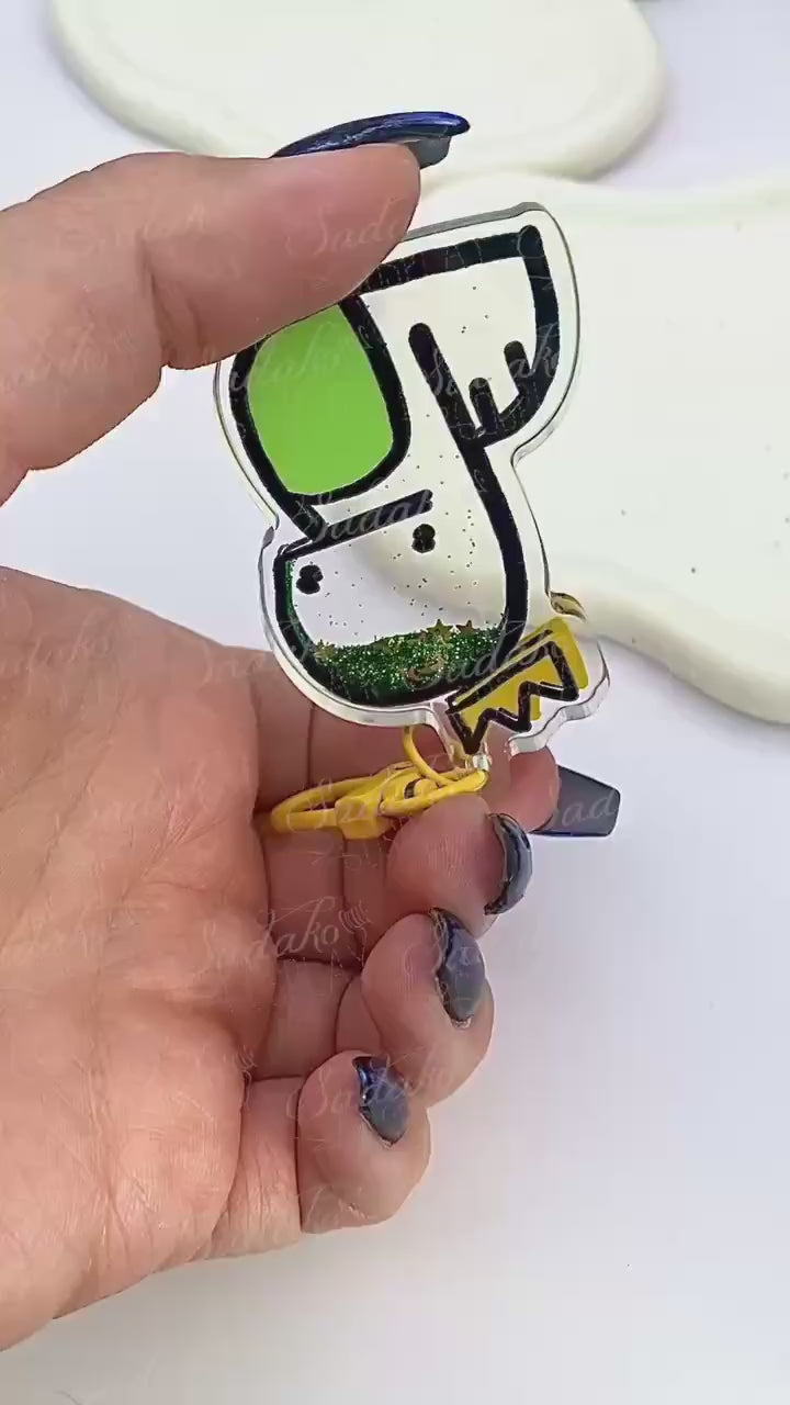 Chandora liquid glitter Keychain Acryl Schlüsselanhänger, key chain Schlüssel Anhänger, stray kids Bangchan skz shaker