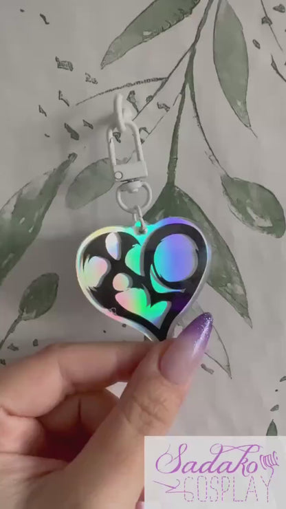 PREORDER XLOV Holo Keychain, acrylic Anhänger für EVOL mit Regenbogen-Effekt