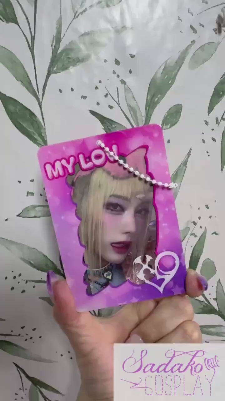 XLOV My LOV pinker Photocard Holder für Evol, K-Pop Fotokarten Halter Acryl